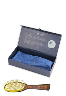 Щетка массажная для волос с металлическими зубчиками премиум Spazzola Pneumatica Luxury - Classic