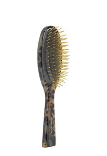 Щетка массажная для волос с металлическими зубчиками премиум Spazzola Pneumatica Luxury - Garden