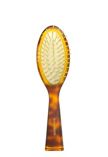 Щетка массажная для волос с металлическими зубчиками овальная средняя Spazzola Pneumatica
