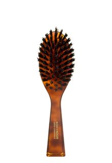 Щетка для волос с натуральной щетиной жесткая средняя Spazzola Setolata Oval Medium