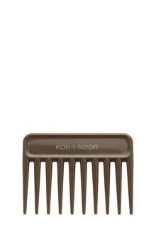 Гребень для волос короткий с широким рядом зубьев PETTINE RADONE AFRO - Professionale - Sand grey