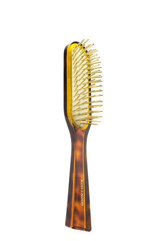 Щетка массажная для волос с металлическими зубчиками прямоугольная большая Spazzola Pneumatica (KOH-I-NOOR)