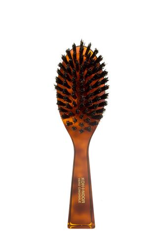 Щетка для волос с натуральной щетиной жесткая средняя Spazzola Setolata Oval Medium (KOH-I-NOOR)