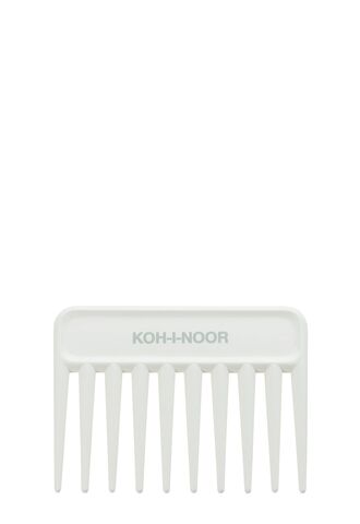 Гребень короткий с широким рядом зубьев PETTINE RADONE AFRO - Professionale - White (KOH-I-NOOR)