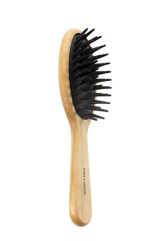 Щетка массажная деревянная с коническими зубчиками для мокрых волос SPAZZOLA PNEUMATICA CONICA LEGNO (KOH-I-NOOR)