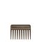 Гребень для волос короткий с широким рядом зубьев PETTINE RADONE AFRO - Professionale - Sand grey
